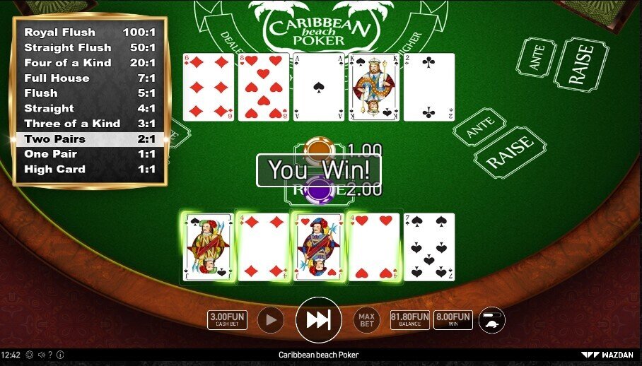 Caribbean Beach Poker Dealer Qualifies