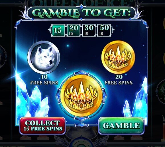 Queen of Ice Free Spins Gamble